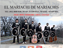 Tablet Screenshot of mariachisyserenatas.com.ar